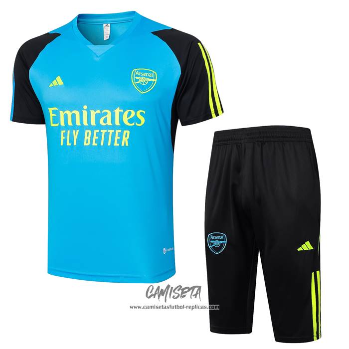 Chandal del Arsenal 2024-2025 Manga Corta Azul - Pantalon Corto